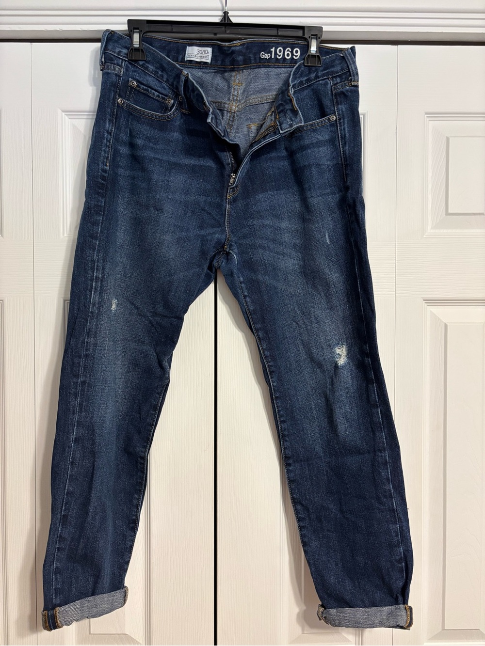 GAP Women’s Boyfriend Jeans in Dark Indigo Wash